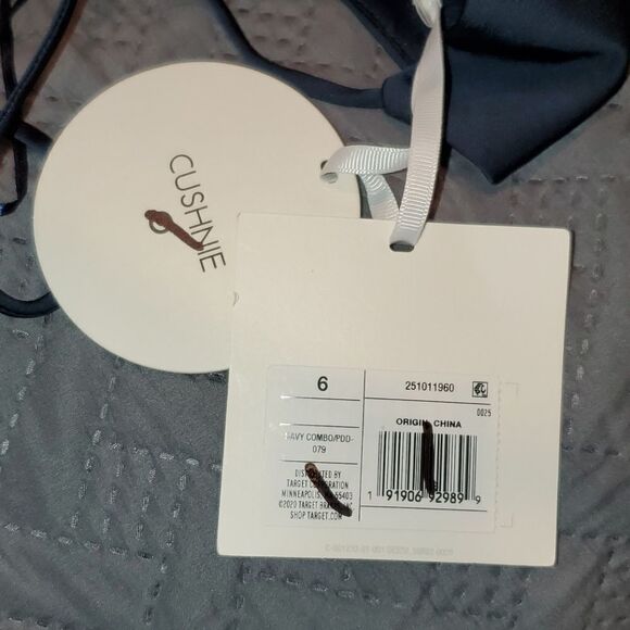 Women's Pleated Dress -CUSHNIE -black/Blue… - Picture 14 of 14